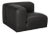 NOIR Augustus Modular Sofa, Left Corner, Santosa Matte Black Leather For Sale