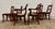 Brown Vintage Mahogany Rose Back Regency Style Ladderback Dining Chairs - Set of 6 For Sale - Image 8 of 9