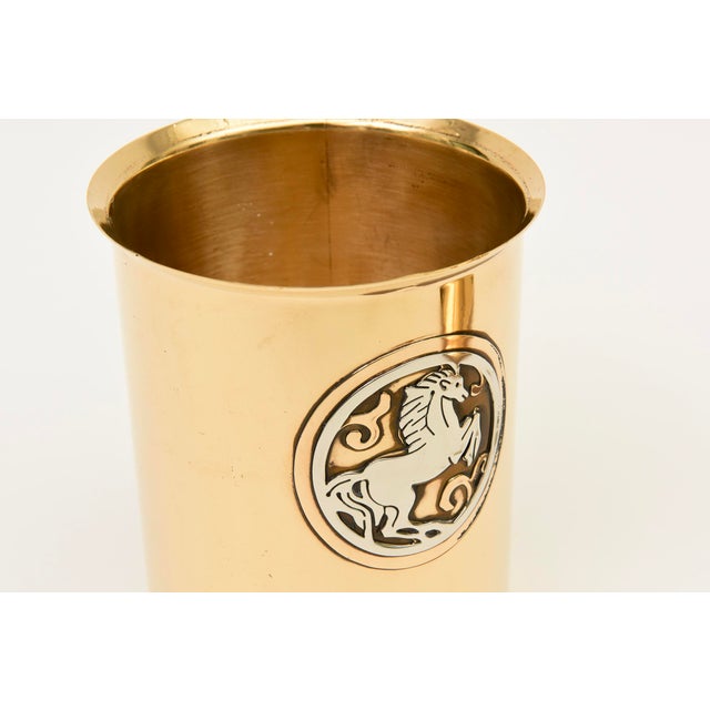 Ralph Lauren Vintage Bronze and Sterling Silver Horse Medallion Box by Silver Crest, 1950's For Sale - Image 4 of 11