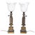 Mid-Century Table Lamps in Brass and Marble Glass, France, 1950s, Set of 2 For Sale - Image 11 of 11