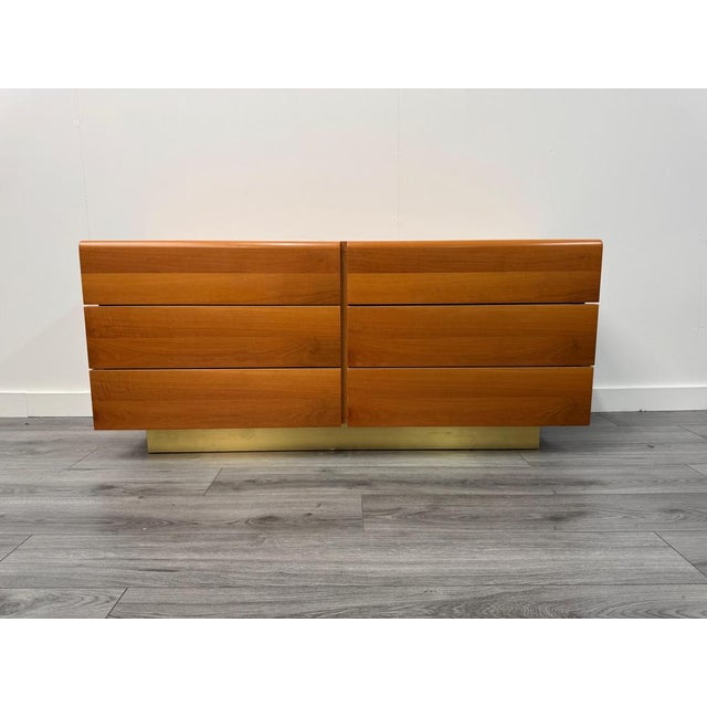 1970s Vintage Commode in Cherrywood from Amnanati & Vitelli, 1970s For Sale - Image 5 of 8