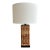 Palacek Woven Seagrass Rattan Rectangular Table Lamp For Sale