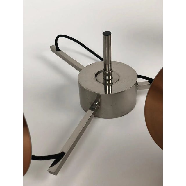 Brown 3 Element Pendant Light from Carl Thor for Granhaga, 1960s For Sale - Image 8 of 14