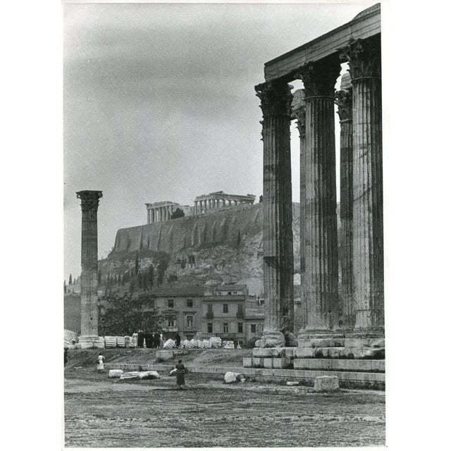1950s Athens Acropolis Temple of Zeus, 1955 For Sale - Image 5 of 5