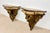 Mid 20th Century Pair of Italian Polychromed Wall Pedestals With Marble Tops, Mid-20th Century For Sale - Image 5 of 14
