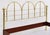 Vintage Italian Brass and Wood Bed, 1980 For Sale - Image 4 of 8