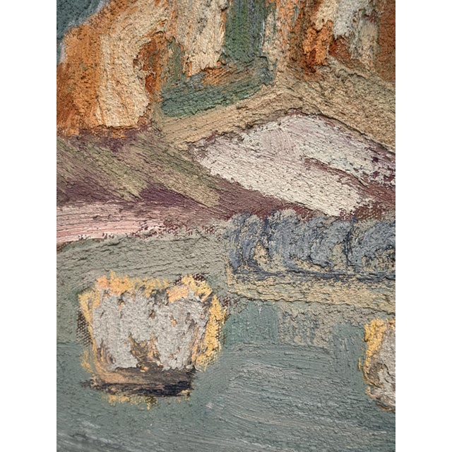 Bia Peterson, Landscape, Arizona USA, 1950s, Oil on Canvas, Framed For Sale - Image 8 of 18
