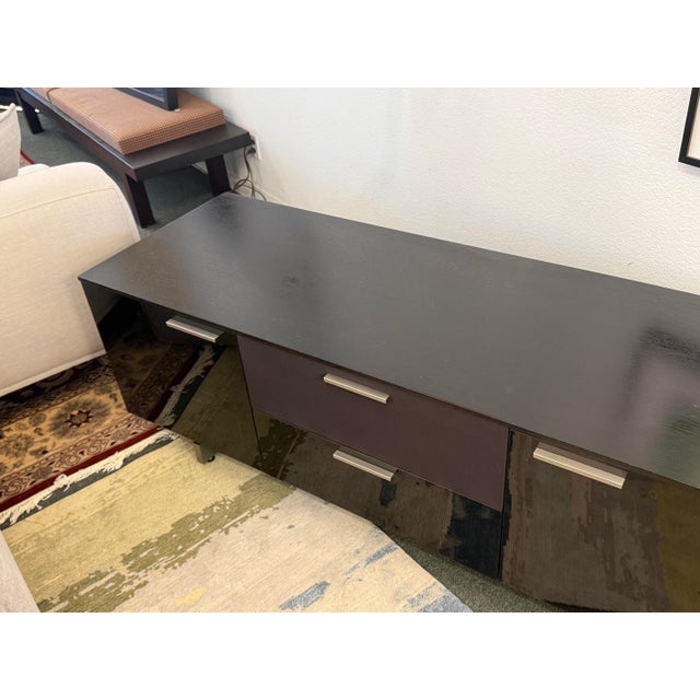 Glass BdI Avion Series Lowboy Media Console For Sale - Image 7 of 12