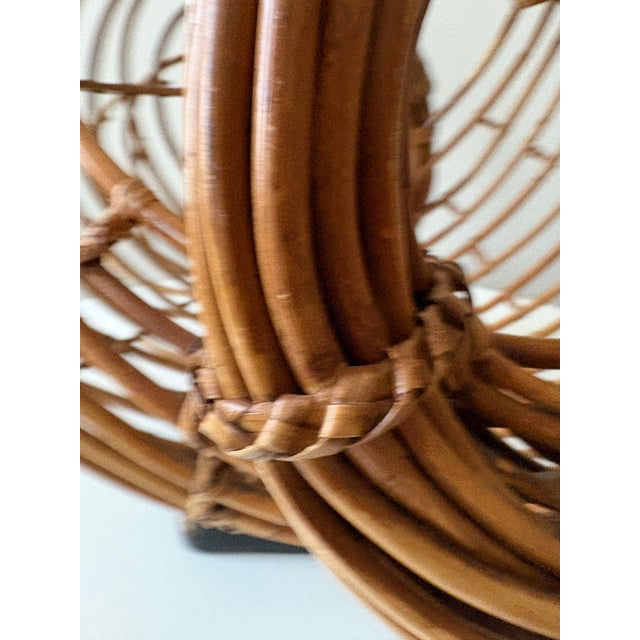 Mid-Century Modern Late 20th Century Abstract Reed Sculpture Stunning Large Japanese Style Rattan For Sale - Image 3 of 10