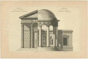 Le Rouge, Pl. 8 Garden Pavilions, 1785, Print