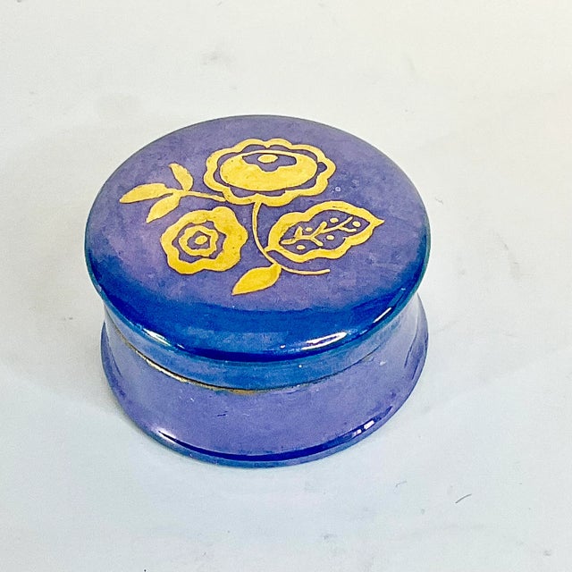 1930s Vintage Boho Chic German Art Deco Trinket Box For Sale - Image 4 of 8