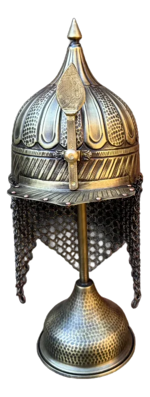 Handcrafted Brass Tabletop Helmet