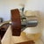 Brown Danish Modern Teak and Amber Glass Wall Sconce, 1960s For Sale - Image 8 of 10
