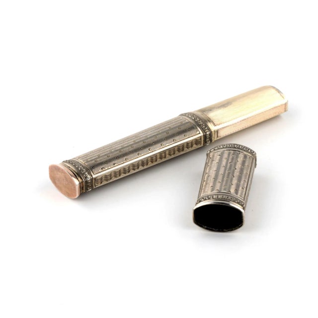 Louis XVI Style Silver Pencil Case For Sale - Image 4 of 6