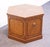 ALTAVISTA LANE Walnut Mediterranean Inspired Traditional 26" Hexagonal Accent Storage End Table 21.5" High 26.5" Wide...