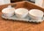 White 1990s Kathy Hatch Collection Hand-Painted Triple Bowl Serving Tray / Condiment Server For Sale - Image 8 of 9