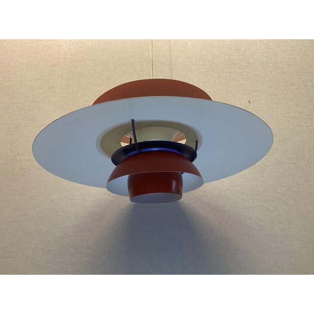 Metal Danish PH5 Hanging Lamp by Poul Henningsen for Louis Poulsen, 1950s For Sale - Image 7 of 18