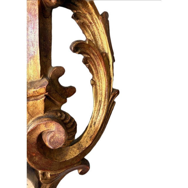 Rococo Large Antique Rococo Console Mirror, 1700s For Sale - Image 3 of 4