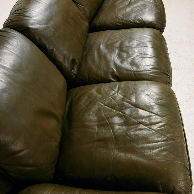 Vintage Leather Sofa Set, 1970s, Set of 3 For Sale - Image 16 of 18