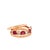 Pink EFFY 14K Rose Gold Ruby & Diamond Ring with Two Stackable Bands For Sale - Image 8 of 9