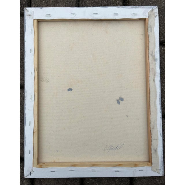 Impressionist Vintage Impressionist Portrait Oil Painting of Woman Wearing Kimono For Sale - Image 3 of 5