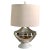 Linen Chapman Silver Plate Lamp with Linen Shade For Sale - Image 8 of 8