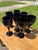 1960s 1960s Libby Crystal Black Amethyst Wine Glasses - Set of 8 For Sale - Image 5 of 12