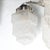 Art Deco Skyscraper-Style Nickeled Bronze & Frosted Glass 4-Arm Chandelier For Sale - Image 9 of 13