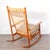 Hans Olsen 1960s Attributed to Hans Olsen for Juul Kristensen Model 532-a Teak and Cane Rocking Chair - Denmark For Sale - Image 4 of 9