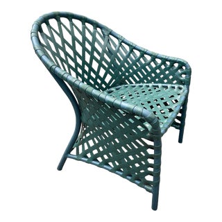 Vintage Brown Jordan Tamiami Green Patio Chair For Sale