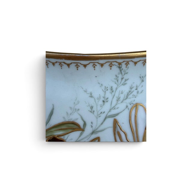 Haviland & Co. Antique 19th Century Haviland & Co. Limoges Hand-Painted Porcelain Orchid Tray For Sale - Image 4 of 9