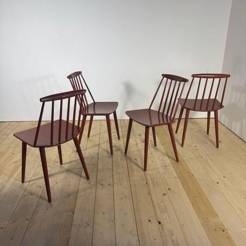 Wood Vintage Chairs from FDB Furniture, 1960s, Set of 4 For Sale - Image 7 of 9