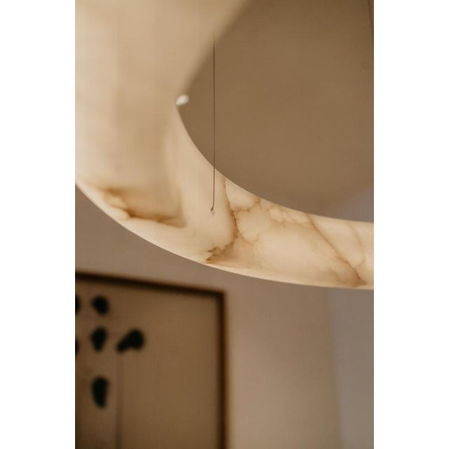 Halo 100 Pendant Lamp by United Alabaster For Sale - Image 6 of 18