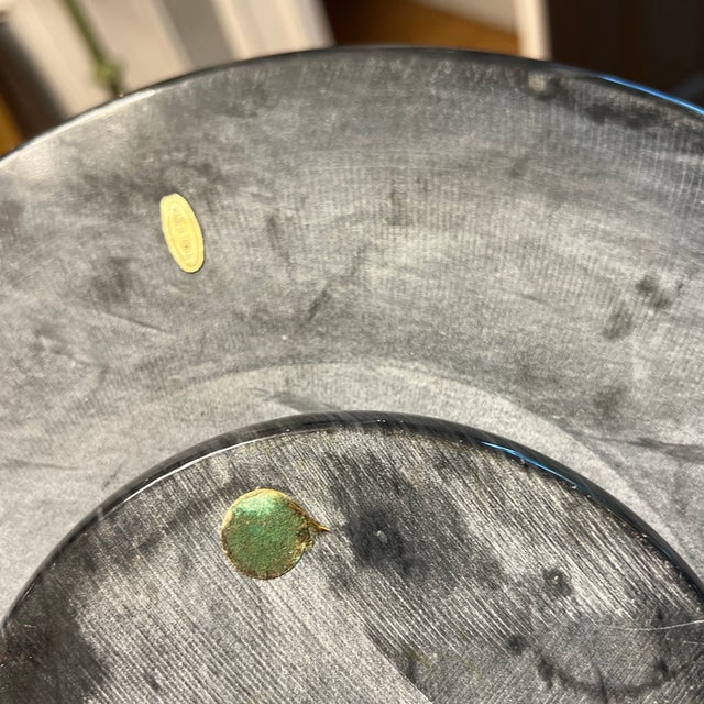 Up for consideration is a beautiful vintage black marble lazy Susan. This would be perfect at your next dinner for easy...