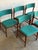 Wood Teak Dining Chairs in Style of Erik Buch Organic Upholstered Seating Set of 5 Denmark 1960s For Sale - Image 7 of 10