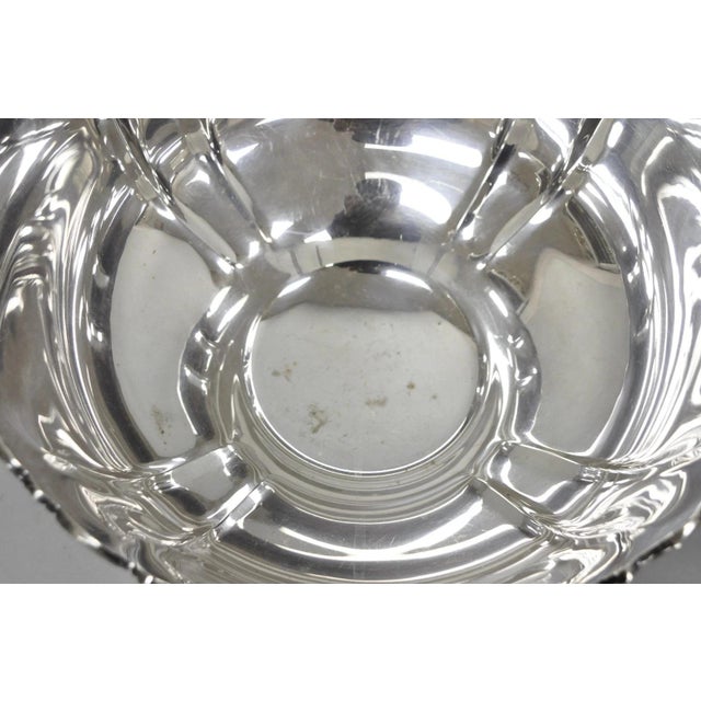 Vintage Baroque by Wallace 252 & 253 Silver Plated Punch Bowl Set W/ 10 Cups For Sale - Image 16 of 18