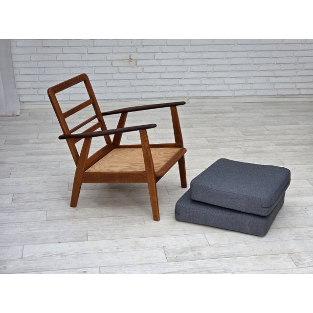 Set of Vintage Danish Armchairs in Furniture Wool and Teak and Oak, 1960s For Sale - Image 12 of 18
