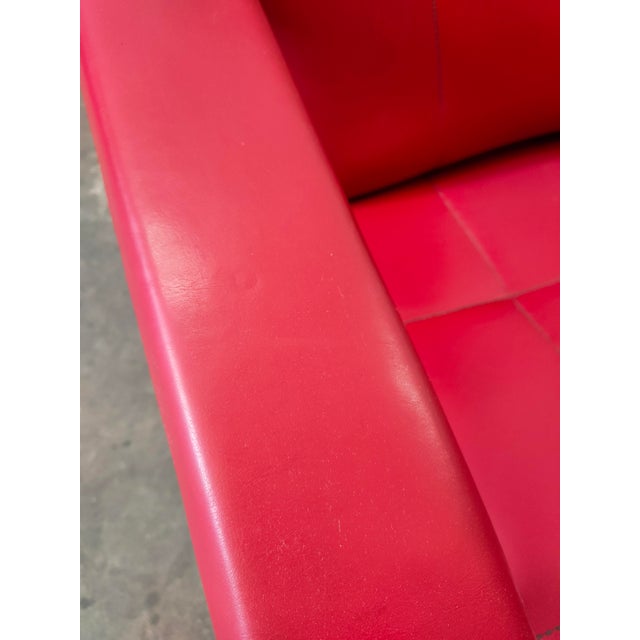 Red Mid-Century Red Lounge Chair, 1970s For Sale - Image 8 of 9