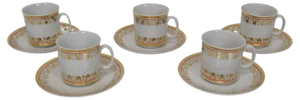 Cups and Saucers from Epiag, 1920s, Set of 10
