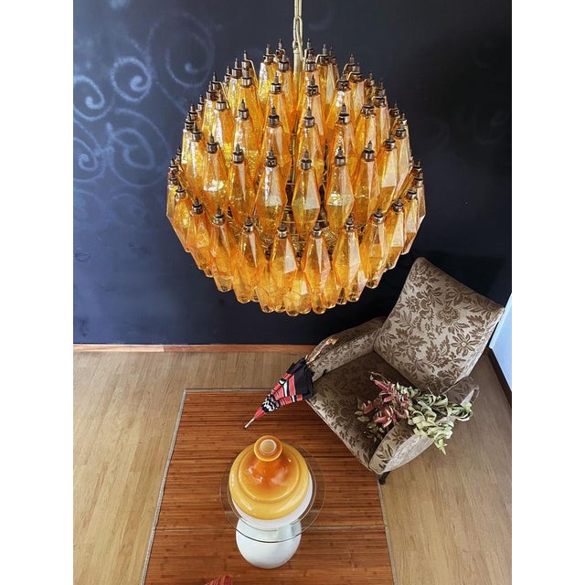 Spherical Poliedri Candelier in Murano Glass, 1990s For Sale - Image 17 of 18