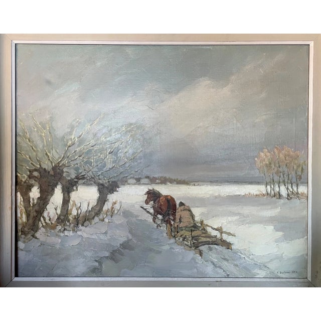 This stunning piece of art is a must-have for any collector or lover of winter landscapes. Created by the talented artist...