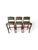 A set of three English Chesterfield-style bar stools featuring solid mahogany frames, olive green leather upholstery,...