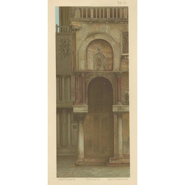 Main Facade of the Basilica of San Marco, 1881, Paper For Sale