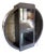 Mid Century Modern Grey Laminate Modular Wall Unit Bar For Sale