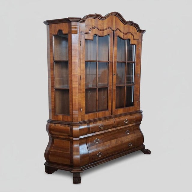 Baroque Large Baroque Dutch Display Cabinet, 1970s For Sale - Image 3 of 18