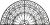 Antique, large two-part wrought iron skylight grill. Two semi circles makeup this very large, round grill featuring...