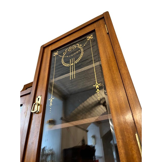 Metal Art Nouveau Buffet from Mahogany, 1910 For Sale - Image 7 of 17