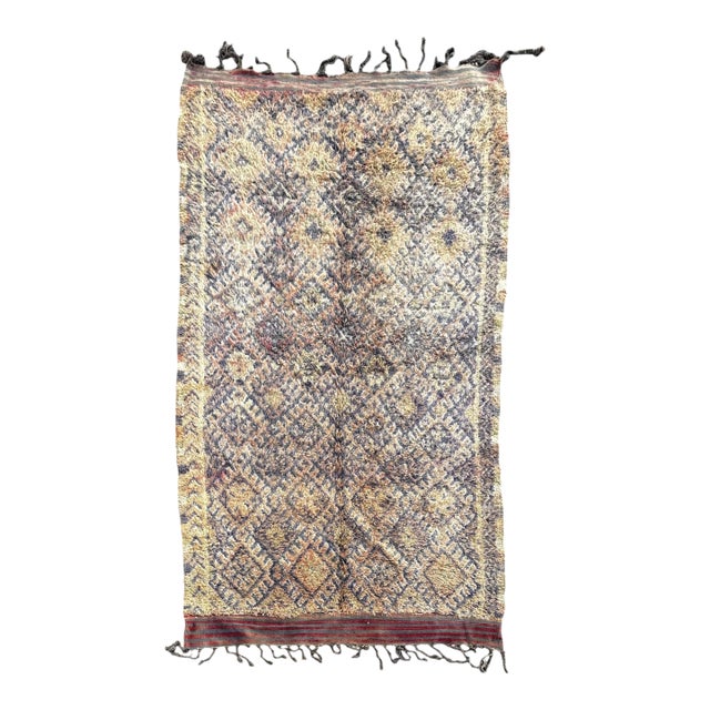 Large Vintage Moroccan Talsint Rug – Handmade Berber Wool Rug – Rare Tribal Area Rug For Sale