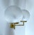 1970s Vintage Glass and Brass Sconces, Set of 2 For Sale - Image 5 of 18