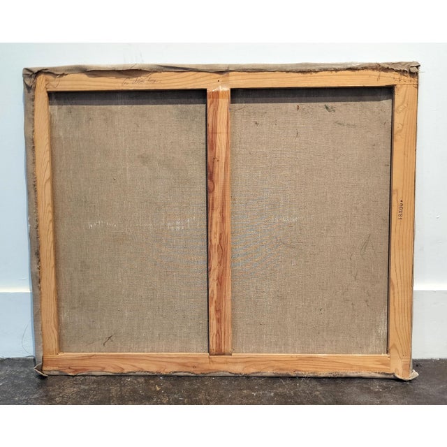 Mid Century Expressionist Landscape "Cork Oaks" by French Artist Jacques Lamy For Sale In Dallas - Image 6 of 7